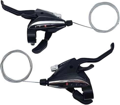 Gear Shifter, Thumb Levers 3 x 9 Speeds with Cable, 1 Pair Left and Right Bicycle Brake Shifters for Adults Urban Road Cyclists Touring in Saudi Arabia