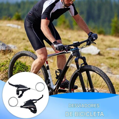 Gear Shifter, Thumb Levers 3 x 9 Speeds with Cable, 1 Pair Left and Right Bicycle Brake Shifters for Adults Urban Road Cyclists Touring in Saudi Arabia