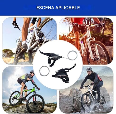 Gear Shifter, Thumb Levers 3 x 9 Speeds with Cable, 1 Pair Left and Right Bicycle Brake Shifters for Adults Urban Road Cyclists Touring in Saudi Arabia
