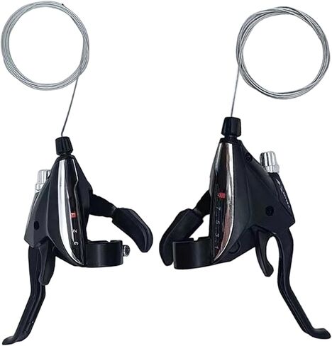 Gear Shifter, Thumb Levers 3 x 9 Speeds with Cable, 1 Pair Left and Right Bicycle Brake Shifters for Adults Urban Road Cyclists Touring in Saudi Arabia