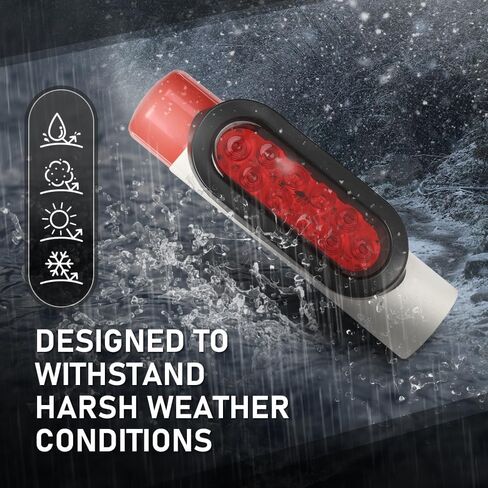 CHEDA LED Boat Trailer Guide-On Post Pipe Guide Lights Fit for Standard 2" PVC (2-3/8" OD) Boat Trailer, Ski Boat Or Fishing Boat Red Lens in Saudi Arabia