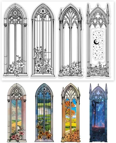GLOBLELAND Elf Princess Bookmarks Clear Stamps Fox Demon Clear Stamps Bookmark Silicone Stamps for DIY Scrapbooking Photo Album Decorative Cards Making Home Decoration 8.27x5.83inch in Saudi Arabia
