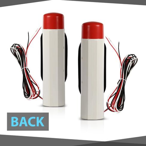 CHEDA LED Boat Trailer Guide-On Post Pipe Guide Lights Fit for Standard 2" PVC (2-3/8" OD) Boat Trailer, Ski Boat Or Fishing Boat Red Lens in Saudi Arabia