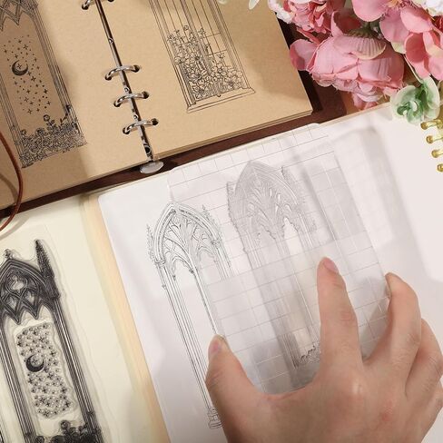 GLOBLELAND Elf Princess Bookmarks Clear Stamps Fox Demon Clear Stamps Bookmark Silicone Stamps for DIY Scrapbooking Photo Album Decorative Cards Making Home Decoration 8.27x5.83inch in Saudi Arabia