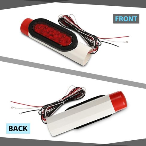 CHEDA LED Boat Trailer Guide-On Post Pipe Guide Lights Fit for Standard 2" PVC (2-3/8" OD) Boat Trailer, Ski Boat Or Fishing Boat Red Lens in Saudi Arabia