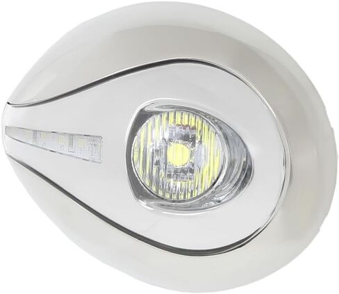 حدد المصنعون ITC Haven LED مصباح إرساء القارب عالي الإخراج، تطبيق تثبيت على السطح بفتحة صغيرة مع لهجة فريدة وعدسة عاكسة (إطار داخلي من الكروم) in Kuwait