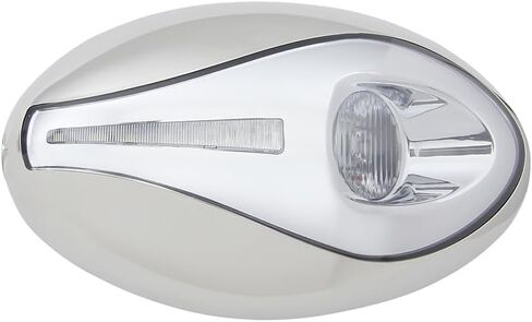 حدد المصنعون ITC Haven LED مصباح إرساء القارب عالي الإخراج، تطبيق تثبيت على السطح بفتحة صغيرة مع لهجة فريدة وعدسة عاكسة (إطار داخلي من الكروم) in Kuwait