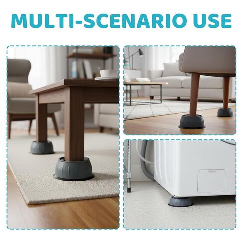 4Pack Anti Vibration Pads for Washing Machine, Furniture Risers for Beds Couches and Tables (2.16 Inch) in Kuwait