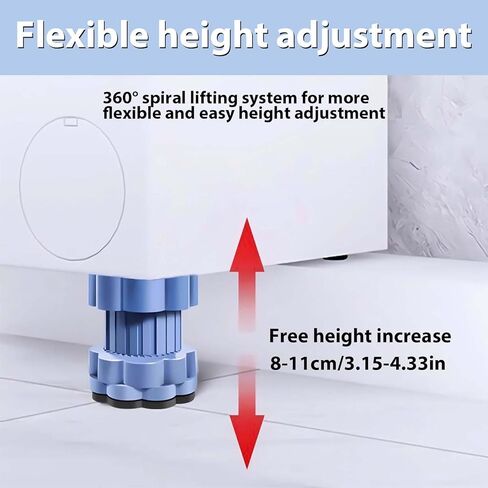4 قطع من وسادات فريفاستك المضادة للاهتزاز، وسادة رفع عالمية لقاعدة الغسالة، وسادات مضادة للاهتزاز لدعم الغسالة، قاعدة الغسيل للغسالة والمجفف in Kuwait