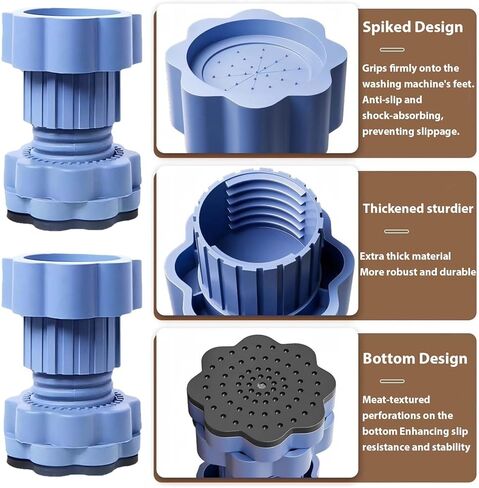 4 قطع من وسادات فريفاستك المضادة للاهتزاز، وسادة رفع عالمية لقاعدة الغسالة، وسادات مضادة للاهتزاز لدعم الغسالة، قاعدة الغسيل للغسالة والمجفف in Kuwait