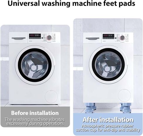 4 قطع من وسادات فريفاستك المضادة للاهتزاز، وسادة رفع عالمية لقاعدة الغسالة، وسادات مضادة للاهتزاز لدعم الغسالة، قاعدة الغسيل للغسالة والمجفف in Kuwait