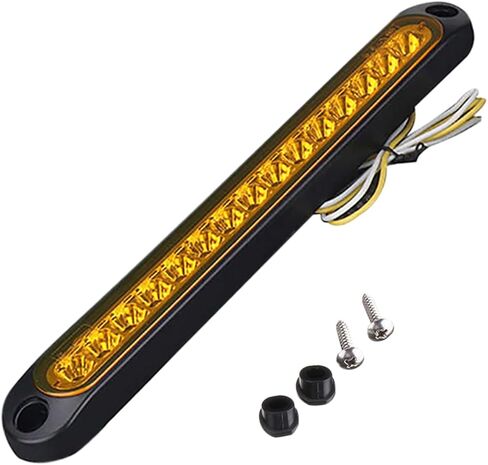 Trailer LED Lights Bar Torcarvh 15LED Car Brake Tail Light Bar Side Marker Turn Signal Stop Warning Lamp Trailer Identification Light Car External Lights for Car Truck Pickups Marine Boats(Red) in Saudi Arabia