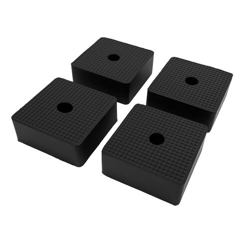 Rubber Anti-Vibration Pads & Shock Absorbing Pads 4 Pack, 50×50×20 mm Thick Rubber Isolation Pads with Grid Texture for Washer, Dryer, HVAC Units, Air Compressor, Laundry Equipment in Kuwait