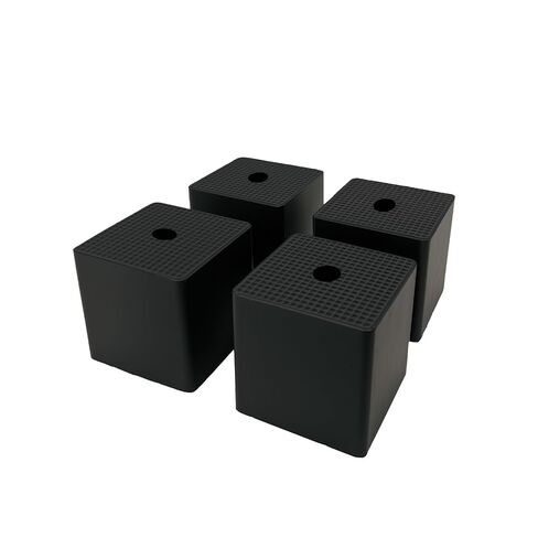 Rubber Anti-Vibration Pads & Shock Absorbing Pads 4 Pack, 50×50×20 mm Thick Rubber Isolation Pads with Grid Texture for Washer, Dryer, HVAC Units, Air Compressor, Laundry Equipment in Saudi Arabia