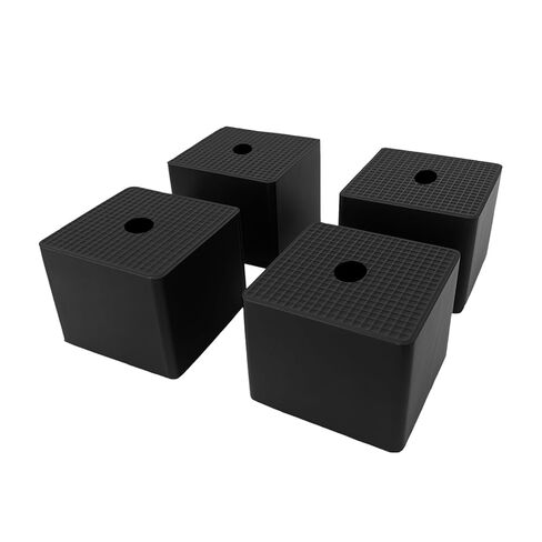 Rubber Anti-Vibration Pads & Shock Absorbing Pads 4 Pack, 50×50×20 mm Thick Rubber Isolation Pads with Grid Texture for Washer, Dryer, HVAC Units, Air Compressor, Laundry Equipment in Saudi Arabia