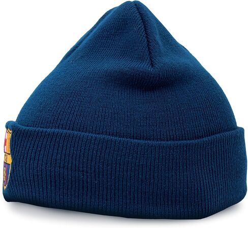 Hy-Pro Officially Licensed Barcelona Beanie Hat - Warm & Comfortable Winter Beanie Hats for Football Supporters - Cosy Blue Hat with Team Logo in Saudi Arabia