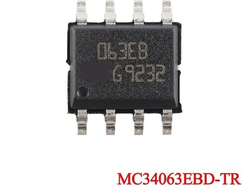 MC34063EBD-TR MC34063ABD-TR MC34063AB 063EB 063AB SOP-8 DC-DC محول دائرة التحكم رقاقة IC 5 قطعة (MC34063EBD-TR) in Kuwait