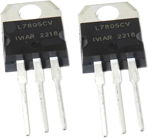 Voltage Regulator TO-220 L7805CV L7805 7805 L7812 L7812CV 10Pcs in Kuwait