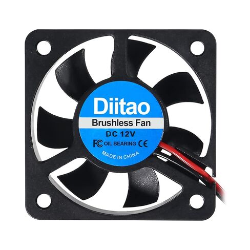 4 قطع 5010 مروحة تبريد، DC 5V صامتة هادئة DC مروحة تبريد بدون فرش 50x50x10 مم مراوح تبريد طابعة ثلاثية الأبعاد مع سلك 2Pin مروحة تحمل الزيت مروحة كمبيوتر وحدة المعالجة المركزية مبرد 7 شفرات (DC 12V) in Saudi Arabia