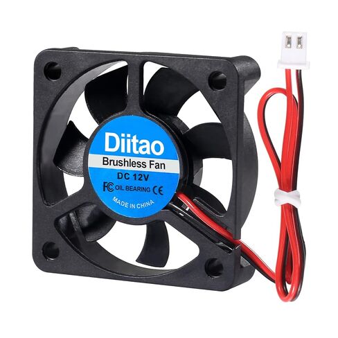4 قطع 5010 مروحة تبريد، DC 5V صامتة هادئة DC مروحة تبريد بدون فرش 50x50x10 مم مراوح تبريد طابعة ثلاثية الأبعاد مع سلك 2Pin مروحة تحمل الزيت مروحة كمبيوتر وحدة المعالجة المركزية مبرد 7 شفرات (DC 12V) in Saudi Arabia