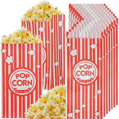 600 Pcs Popcorn Bags Individual Servings Small 1 oz Pop Corn Bags Bulk, Popcorn Machine Supplies for Party, Movie Nights, Concessions in Kuwait