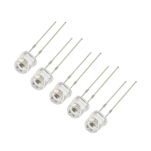 100PCS 5MM Straw Hat LED F5 Bright Lamp Ight Emitting Diodes Kit DIY(100PCS-Yellow) in Saudi Arabia