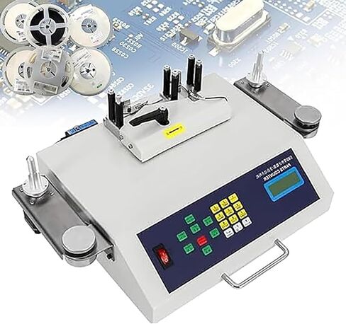 عداد المكونات، آلة عد مكونات الأجزاء SMT SMD الأوتوماتيكية، شاشة LCD لعداد أجزاء بكرة 30 وات مع كشف التسرب مناسب لأي حجم من عجلة الحزام in Kuwait