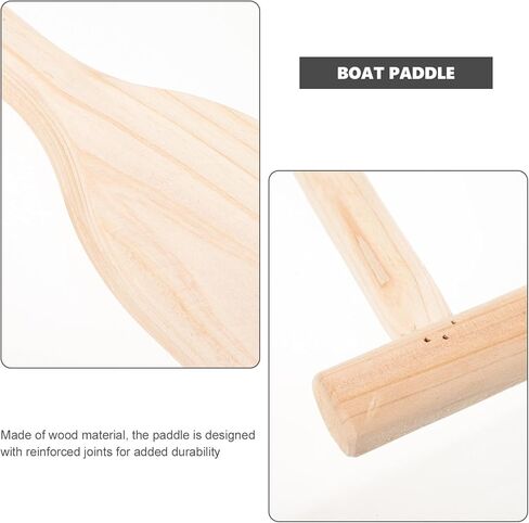 TOYANDONA Handheld Lightweight Wooden Oar 19.5 Inch Practical Wood Paddle for Small Boats Canoeing and River Boating in Saudi Arabia
