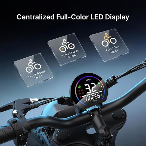 DEEPOWER Electric Bike for Adults,2000W Peak Motor&32MPH Electric Dirt Bike，48V 20AH/35AH/60AH Battery, 70-160 Max Miles,Dual Suspension Ebikes for Adults, 20" Fat Tire E Bike in Kuwait