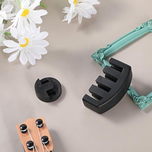 2 Pcs Rubber Cello Mute Cello Practice Cello Mute Celloes Accessories for Practice and Performance, Black in Saudi Arabia