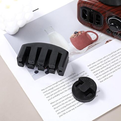 2 Pcs Rubber Cello Mute Cello Practice Cello Mute Celloes Accessories for Practice and Performance, Black in Saudi Arabia