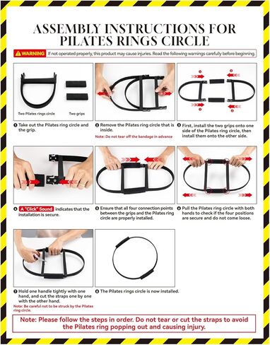 Pilates Kit, Pilates Ring and Ball Set with 5-Level Resistance Bands for Core Strength, Stretching, Toning & Full Body Home Workout Pilates Equipment in Saudi Arabia