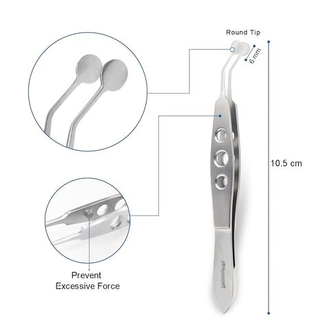 Stellmacher Meibomian Gland Expressor Forceps Kit, 7-Piece Ophthalmic Stainless Steel Surgical Instrument Set with Autoclavable Tray (7 Pcs) in Kuwait