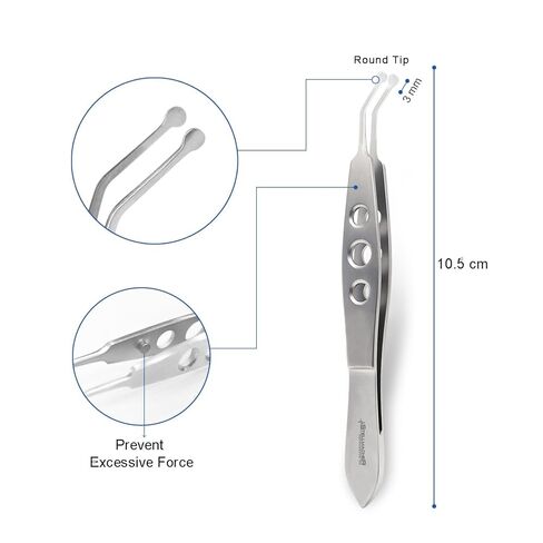 Stellmacher Meibomian Gland Expressor Forceps Kit, 7-Piece Ophthalmic Stainless Steel Surgical Instrument Set with Autoclavable Tray (7 Pcs) in Kuwait