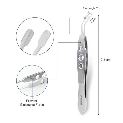 Stellmacher Meibomian Gland Expressor Forceps Kit, 7-Piece Ophthalmic Stainless Steel Surgical Instrument Set with Autoclavable Tray (7 Pcs) in Kuwait