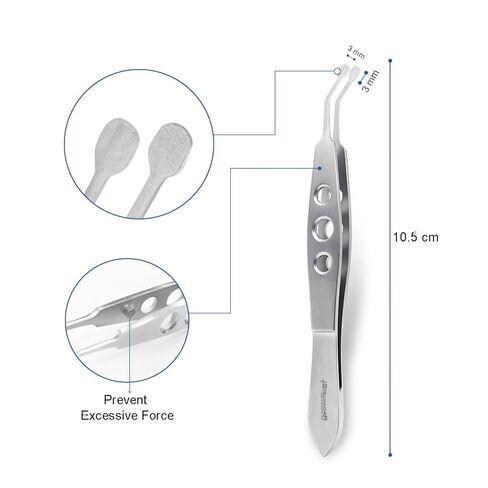 Stellmacher Meibomian Gland Expressor Forceps Kit, 7-Piece Ophthalmic Stainless Steel Surgical Instrument Set with Autoclavable Tray (7 Pcs) in Kuwait