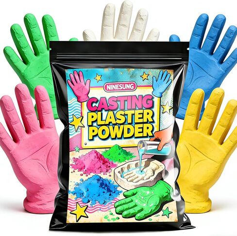 مسحوق الجبس 1 رطل ، الجص من مسحوق القالب اليدوي ، مسحوق مجموعة الجبس ، أسمنت الجبس ، مسحوق الجص والسيراميك للحرف اليدوية ، النحت ، الديوراما والديكور المنزلي (الأزرق ، 16 أوقية) in Kuwait