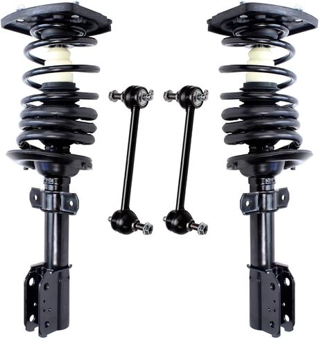 Detroit Axle - Rear Struts Sway Bars for Chevy Impala Monte Carlo Pontiac Grand Prix Buick LaCrosse Allure Complete 2 Struts w/Coil Springs + 2 Sway Bar Links Replacement Suspension Shock in Saudi Arabia