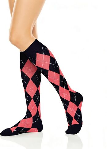 Violet Mist Women Knee High Socks Girl Cool Cute Patterned Long Tube Socks Novelty Fun Long Cotton Casual Sock Stockings in Saudi Arabia