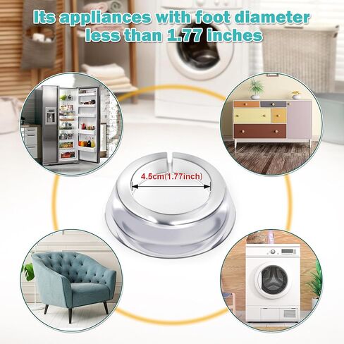 Anti Vibration Pads for Washing Machine Transparent Washer Dryer Anti Vibration Pads Reduce Noise Vibration Antivibration Feet Stabilizer 4 Pack with Air Wedge Bag in Kuwait