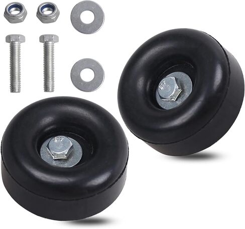 Heavy Duty Rubber Anti Vibration Feet Pads 2 Pack, Anti Vibration Mounts Replacement Rubber Bumpers 1 x 2.5 in, Compatible with Generator Rubber Feet, Pressure Washer Pads, Air Compressor Foot Pads in Kuwait