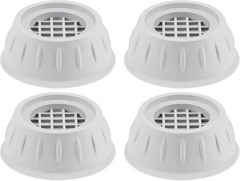 Anti-Vibration Pads for Washing Machine – 4 Pack Rubber Shock Absorbing Feet, Noise Reduction and Floor Protection, Universal Non-Slip Washer Dryer Pedestal Stabilizer in Saudi Arabia