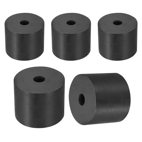 uxcell 25Pcs Rubber Spacers, 16mm OD, 4mm ID, 15mm Thick Black Round Anti Vibration Rubber Pads Isolation Bushings Washer for Home Cars Boat(0.63"OD x 0.16" ID x 0.59" Thick) in Saudi Arabia