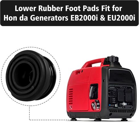 Rubber Foot Pads Fit for Hon da Generator - Lower Rubber Vibration Foot Pads Fit for Hon da EU2000i EB2000i Generator, Replace 68325-Z07-003, Set of 4 in Kuwait