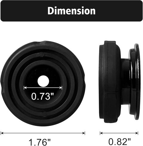 Rubber Foot Pads Fit for Hon da Generator - Lower Rubber Vibration Foot Pads Fit for Hon da EU2000i EB2000i Generator, Replace 68325-Z07-003, Set of 4 in Kuwait