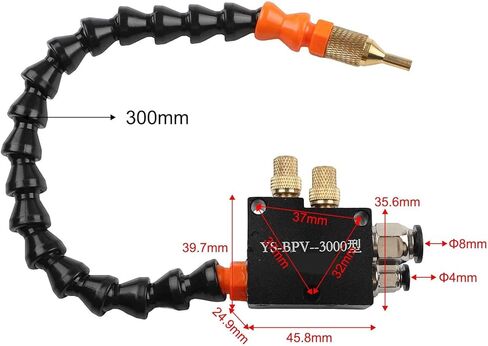 3L CNC Machine Tool Cooling Lubrication Sprayer, with Coolant Pump Oil Mist Magnetic Base Flexible Shaft for Water Diesel Kerosene Cutting Fluids in Saudi Arabia