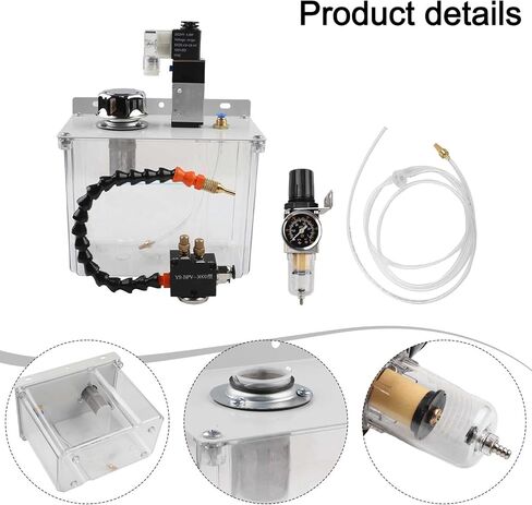 3L CNC Machine Tool Cooling Lubrication Sprayer, with Coolant Pump Oil Mist Magnetic Base Flexible Shaft for Water Diesel Kerosene Cutting Fluids in Saudi Arabia