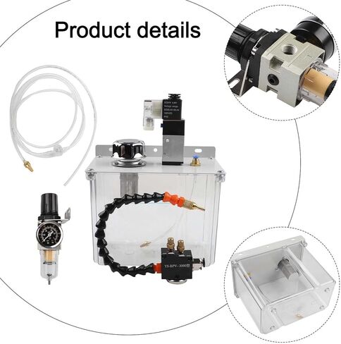 3L CNC Machine Tool Cooling Lubrication Sprayer, with Coolant Pump Oil Mist Magnetic Base Flexible Shaft for Water Diesel Kerosene Cutting Fluids in Saudi Arabia