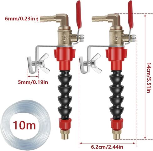 Universal Dust Remover System Nozzle for Cutting Machines - Mist Coolant - 10m Pipe Set in Kuwait