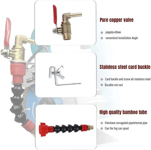 Universal Dust Remover System Nozzle for Cutting Machines - Mist Coolant - 10m Pipe Set in Kuwait